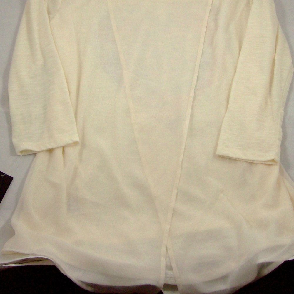 Style & Co. Ivory 3/4 Sleeve Tunic Top - Picture 4 of 8